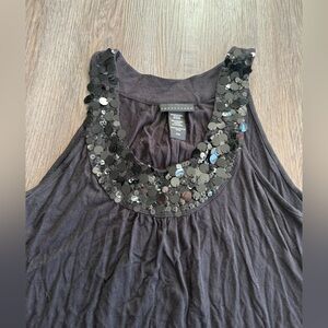Apostrophe Black Sequin Embellished Blouse